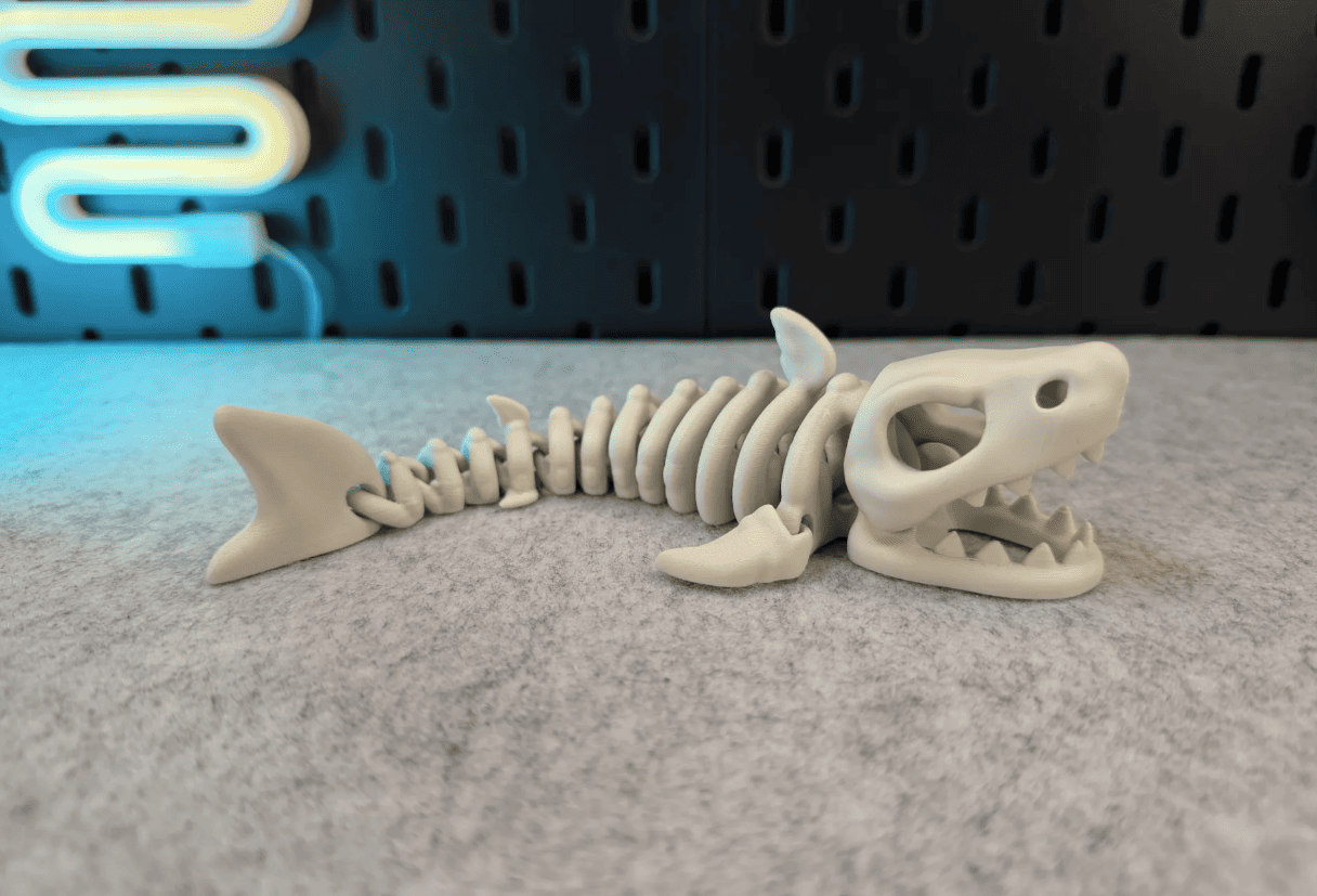 popular 3d printed articulated animals_8_articulated skeleton shark